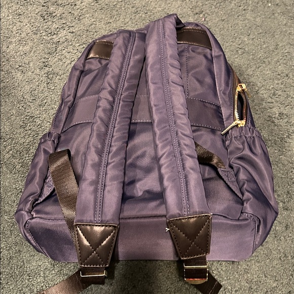 Navy Joan and David  Backpack with trolley sleeve - Picture 3 of 8